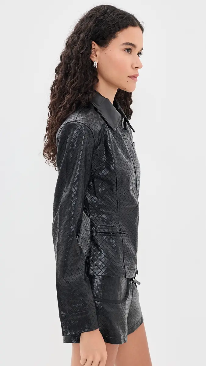 LIONESS Soho Faux Leather Jacket | Thumbnail 4 LIONESS Soho Faux Leather Jacket | Thumbnail 4
