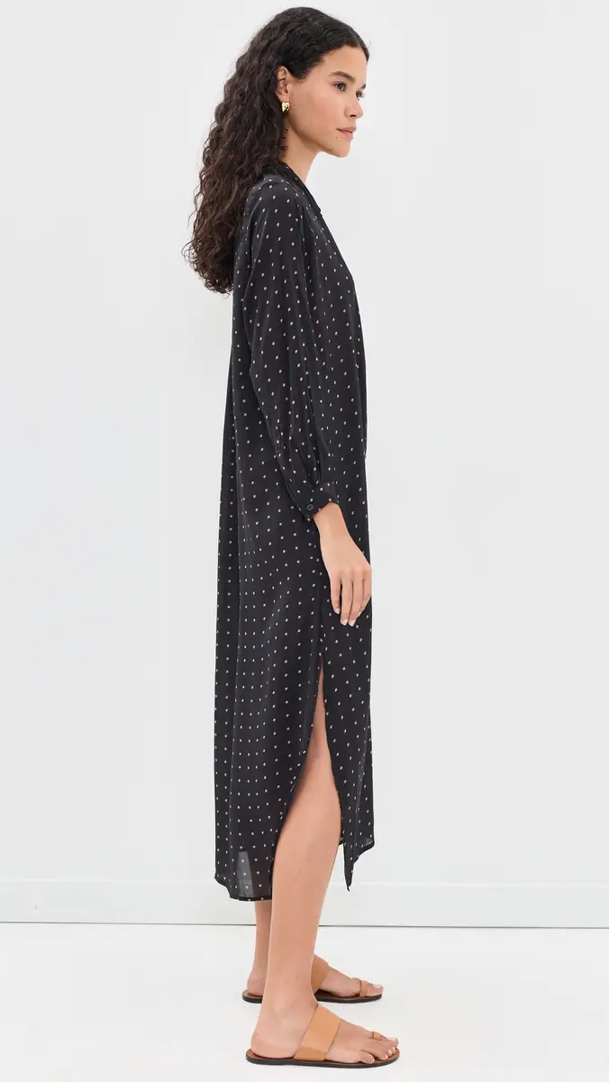 Natalie Martin Collection B Dress Petite Polka Dot Black & Tan | Thumbnail 4 Natalie Martin Collection B Dress Petite Polka Dot Black & Tan | Thumbnail 4