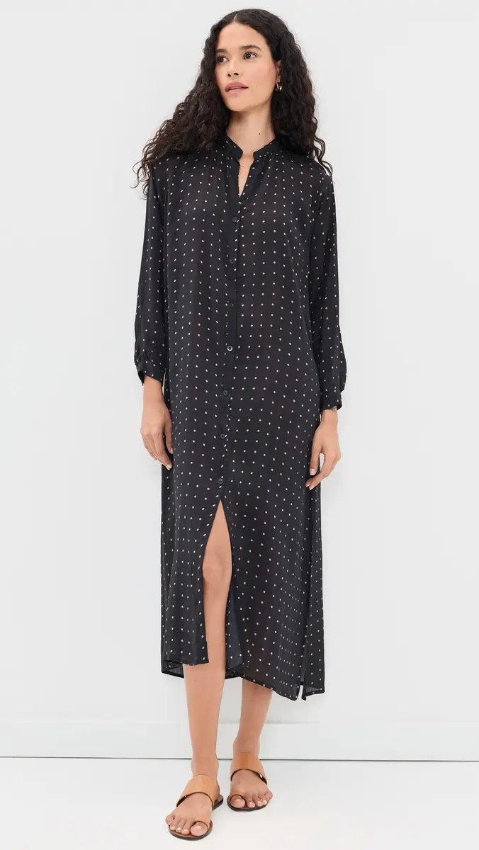 Natalie Martin Collection B Dress Petite Polka Dot Black & Tan | Thumbnail 5 Natalie Martin Collection B Dress Petite Polka Dot Black & Tan | Thumbnail 5
