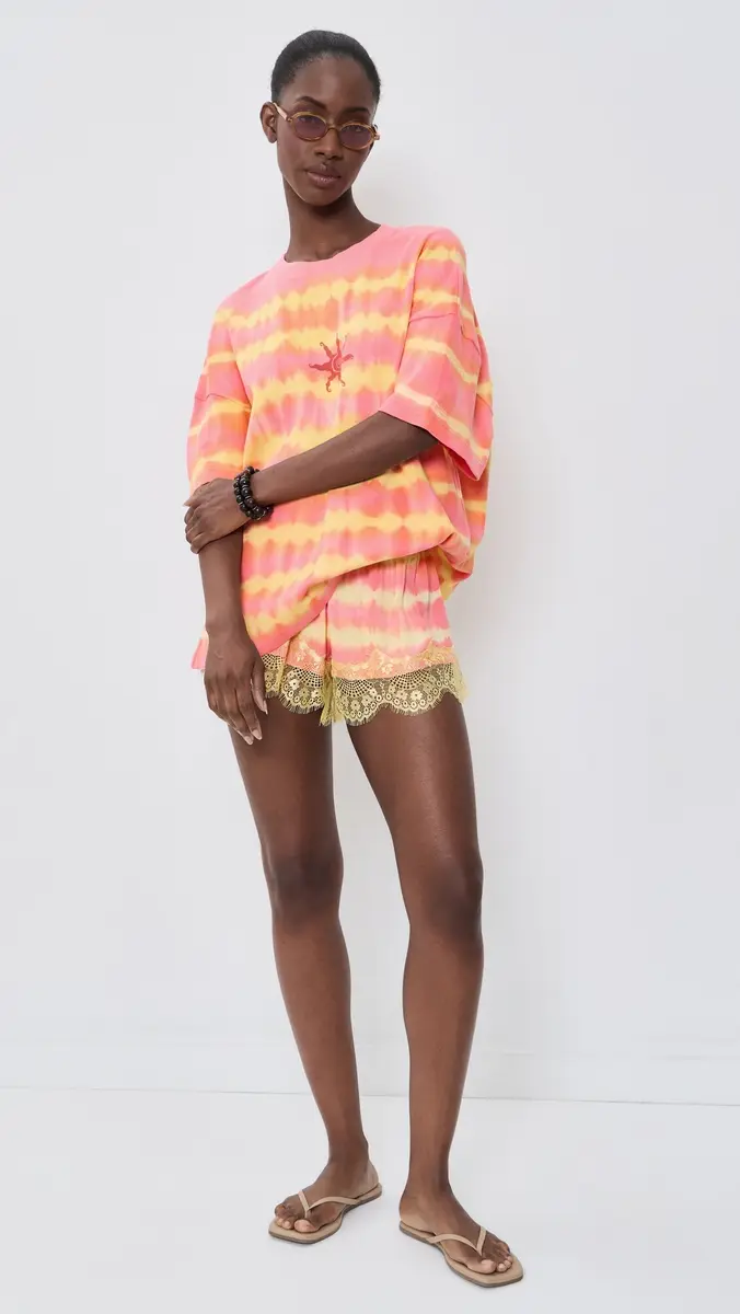 Ciao Ciao Vacation Sunkiss Pink Tie Dye Shorts | Thumbnail 5 Ciao Ciao Vacation Sunkiss Pink Tie Dye Shorts | Thumbnail 5