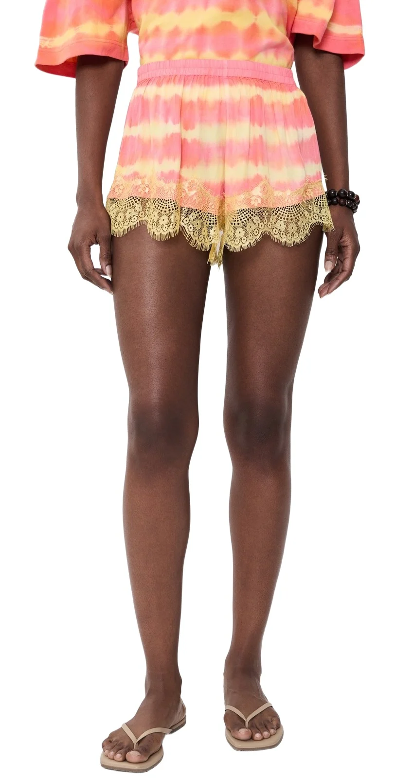 Sunkiss Pink Tie Dye Shorts