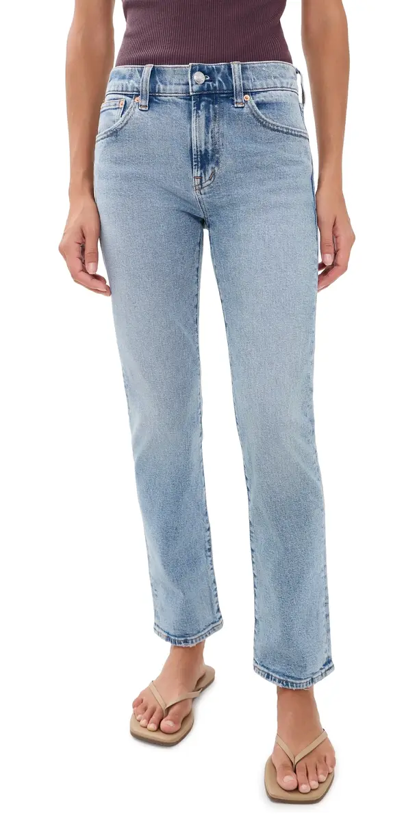 Madewell The Jules Slim-Straight Jeans RAEBROOK WASH | Image 1 Madewell The Jules Slim-Straight Jeans RAEBROOK WASH | Image 1