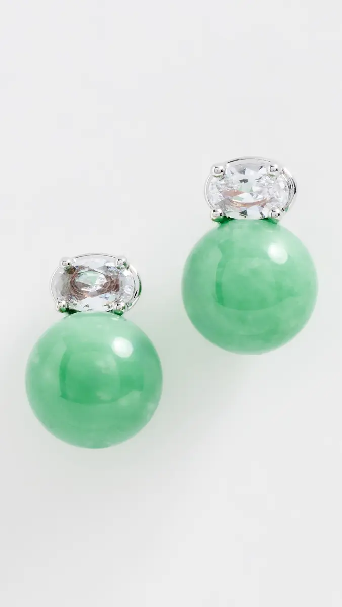 Shashi Vert Imperial Stud Earrings | Thumbnail 2 Shashi Vert Imperial Stud Earrings | Thumbnail 2