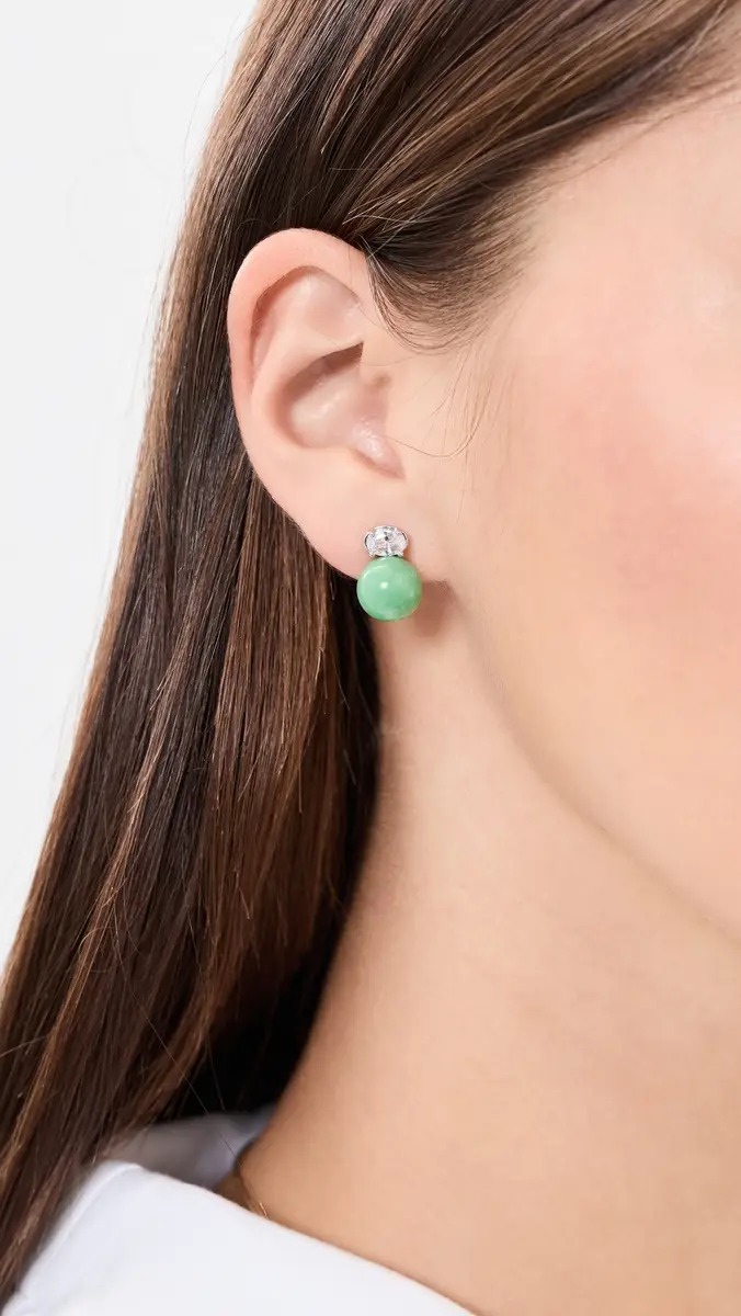 Shashi Vert Imperial Stud Earrings | Thumbnail 3 Shashi Vert Imperial Stud Earrings | Thumbnail 3