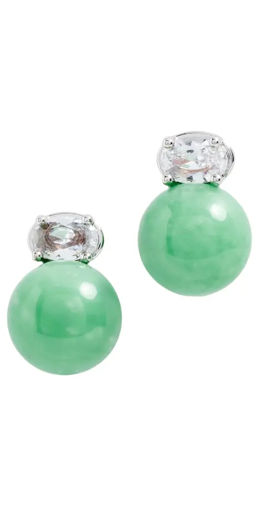 Shashi Vert Imperial Stud Earrings
