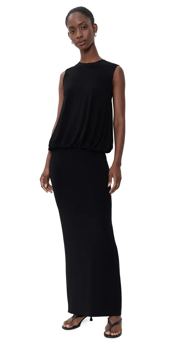 Norma Kamali Babydoll Gown Black | Image 1 Norma Kamali Babydoll Gown Black | Image 1