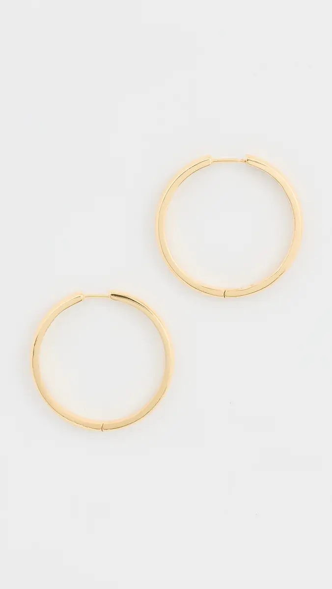 Madewell Perfect Large Hoop Earrings | Thumbnail 2 Madewell Perfect Large Hoop Earrings | Thumbnail 2