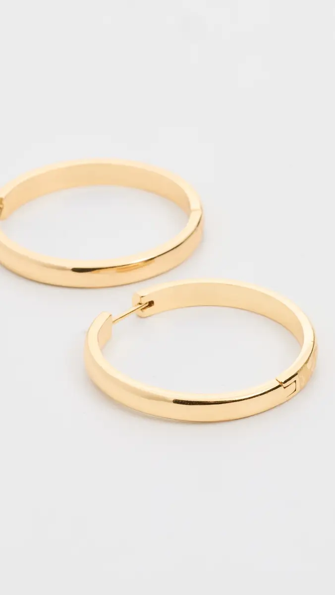 Madewell Perfect Large Hoop Earrings | Thumbnail 5 Madewell Perfect Large Hoop Earrings | Thumbnail 5