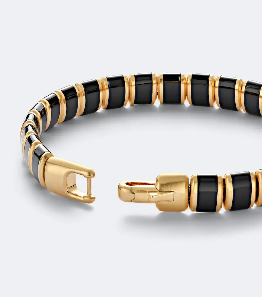 David Yurman Spiritual Beads 18kt gold bracelet with onyx | Thumbnail 2