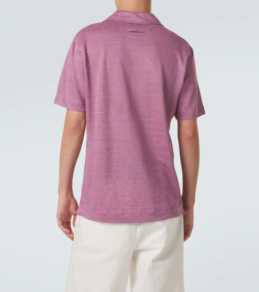 Zegna Linen polo shirt | Thumbnail 5 Zegna Linen polo shirt | Thumbnail 5