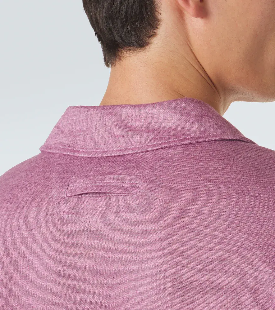 Zegna Linen polo shirt | Thumbnail 6 Zegna Linen polo shirt | Thumbnail 6