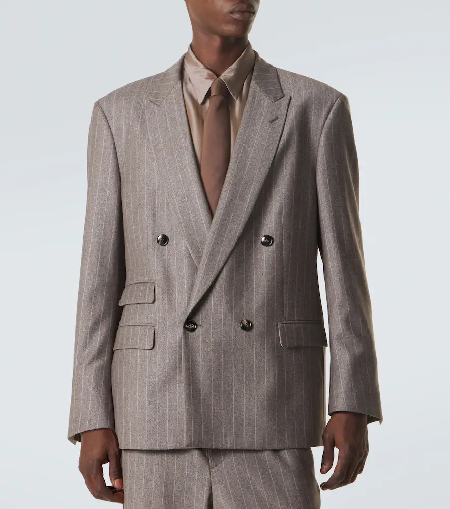 Giorgio Armani Pinstripe virgin wool suit | Thumbnail 3