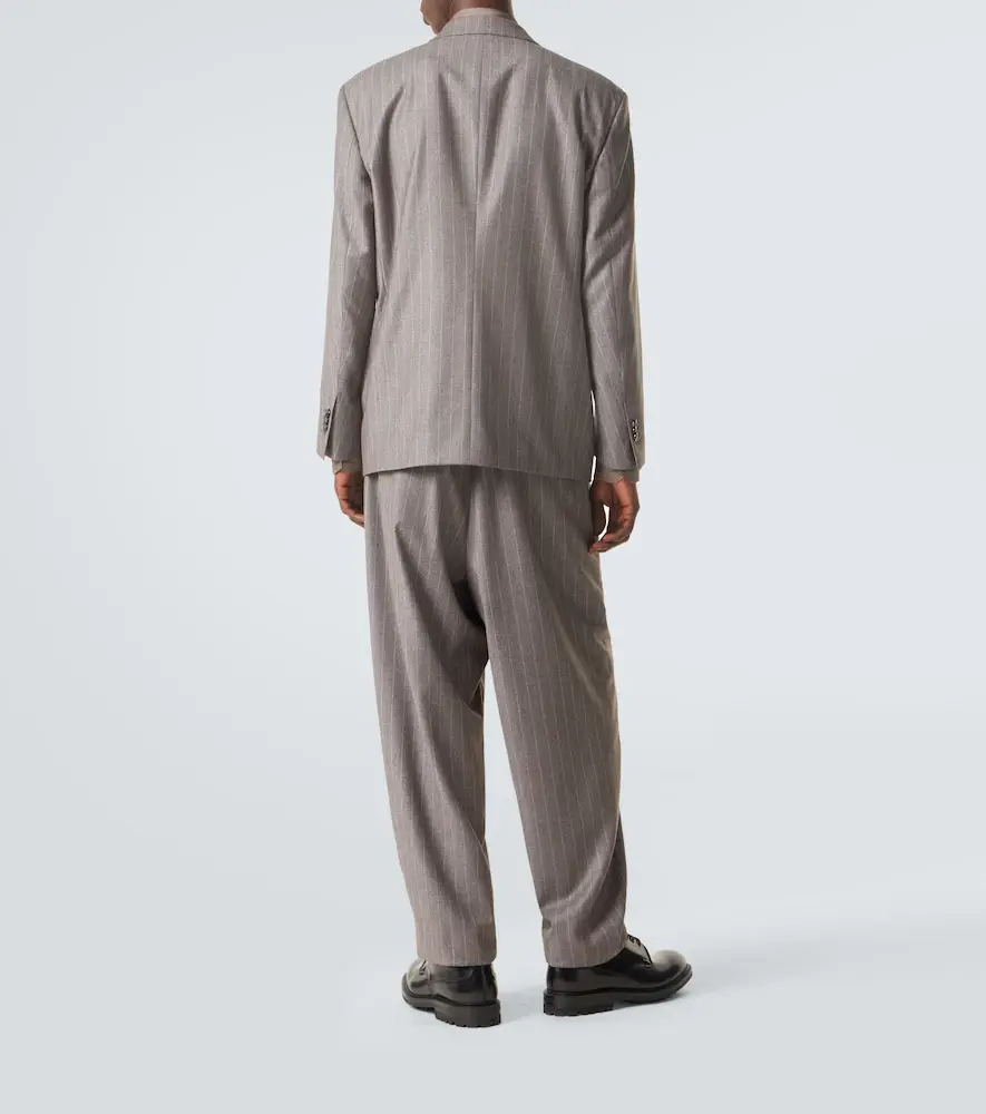 Giorgio Armani Pinstripe virgin wool suit | Thumbnail 6