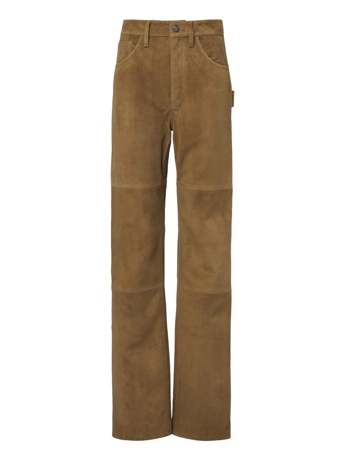 Mills suede straight pants