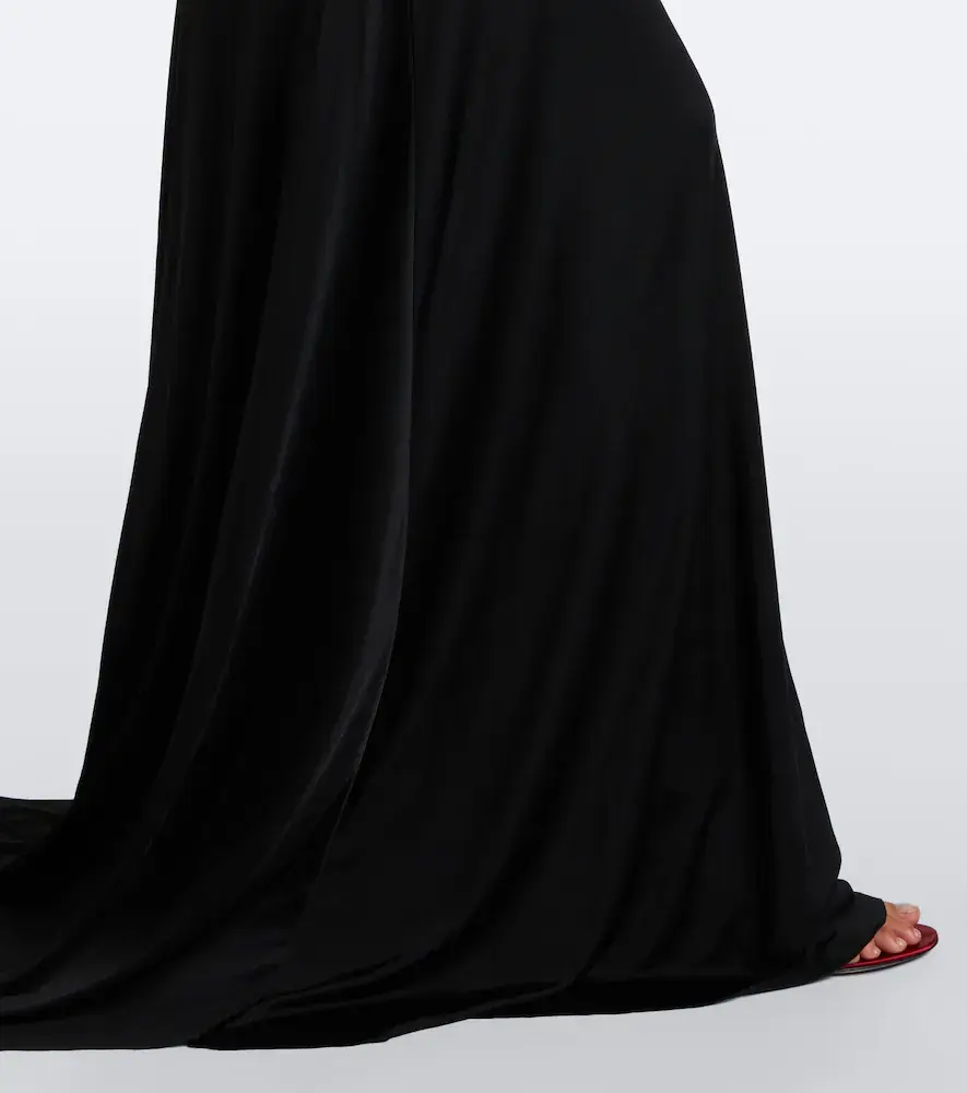 David Koma Cutout ruched jersey gown | Thumbnail 4