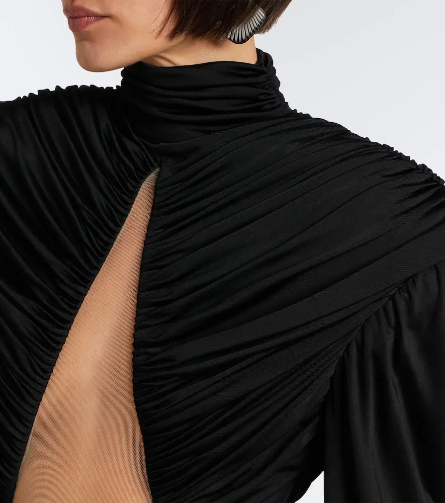 David Koma Cutout ruched jersey gown | Thumbnail 5