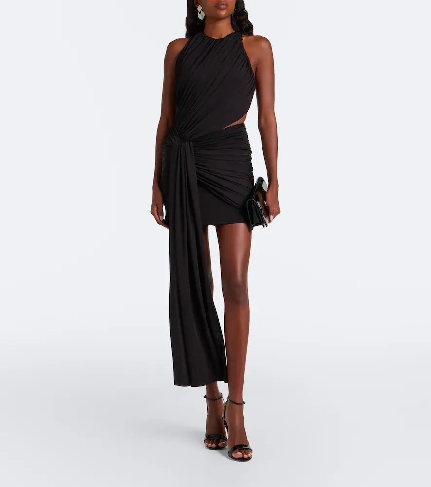 David Koma Cutout draped minidress | Thumbnail 3 David Koma Cutout draped minidress | Thumbnail 3