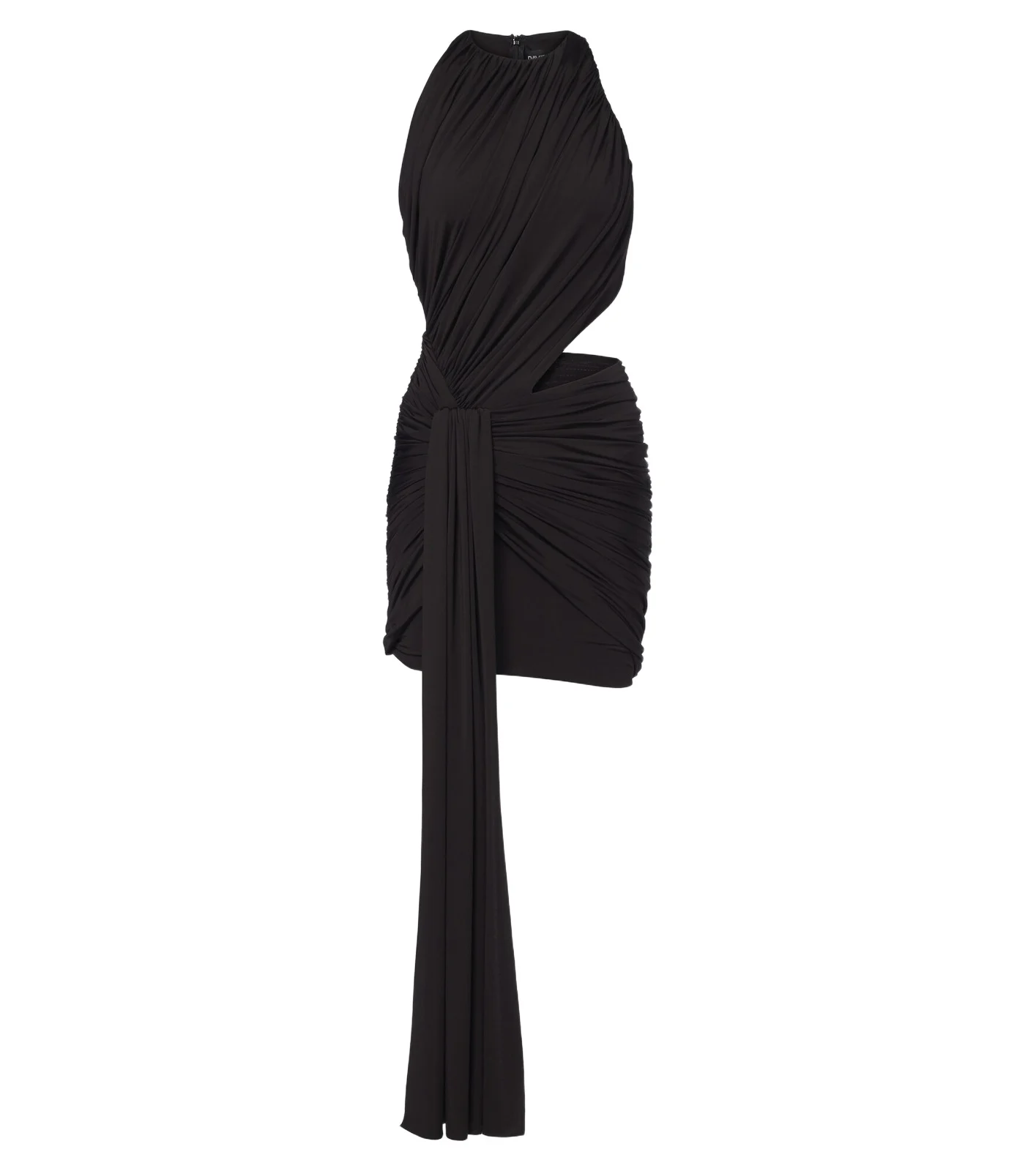 Cutout draped minidress