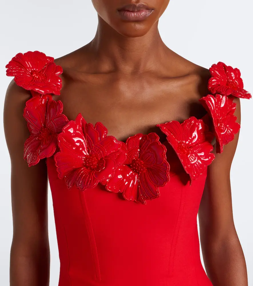 David Koma Off-shoulder wool-blend bustier dress | Thumbnail 2 David Koma Off-shoulder wool-blend bustier dress | Thumbnail 2