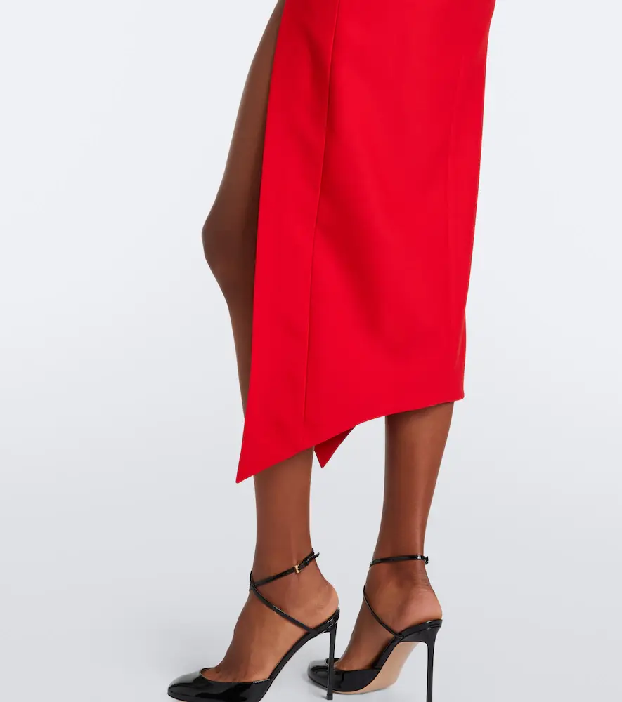 David Koma Off-shoulder wool-blend bustier dress | Thumbnail 7 David Koma Off-shoulder wool-blend bustier dress | Thumbnail 7