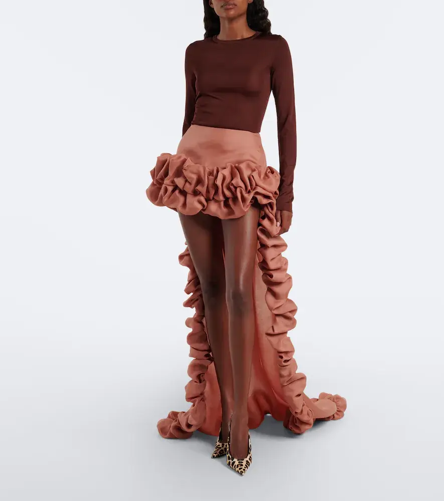 Saint Laurent Bubble silk gazar miniskirt | Thumbnail 2
