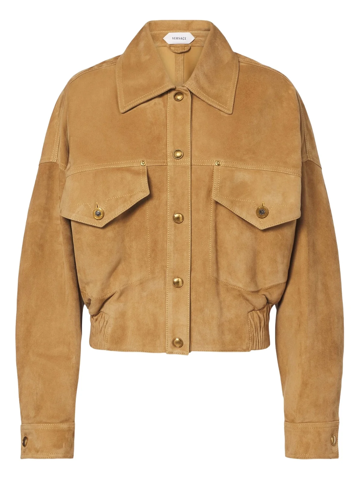 Suede blouson jacket