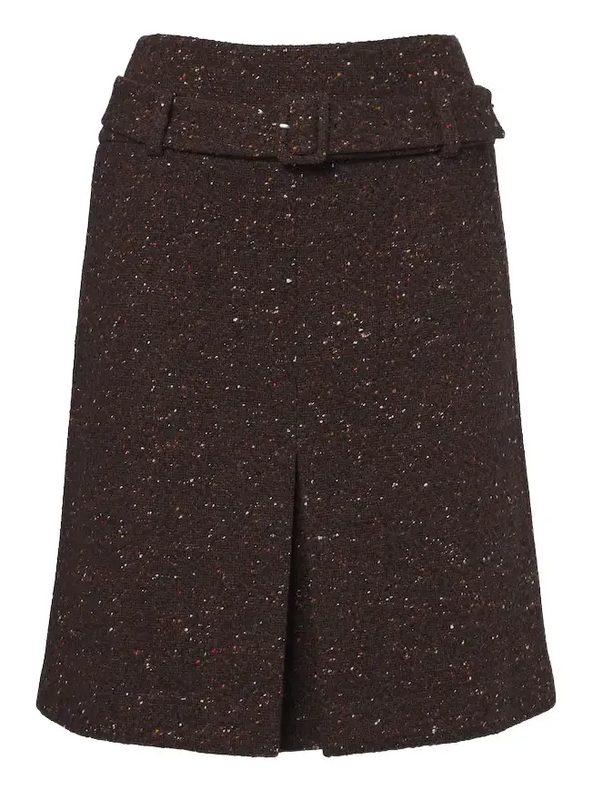 Belted wool-blend miniskirt Belted wool-blend miniskirt