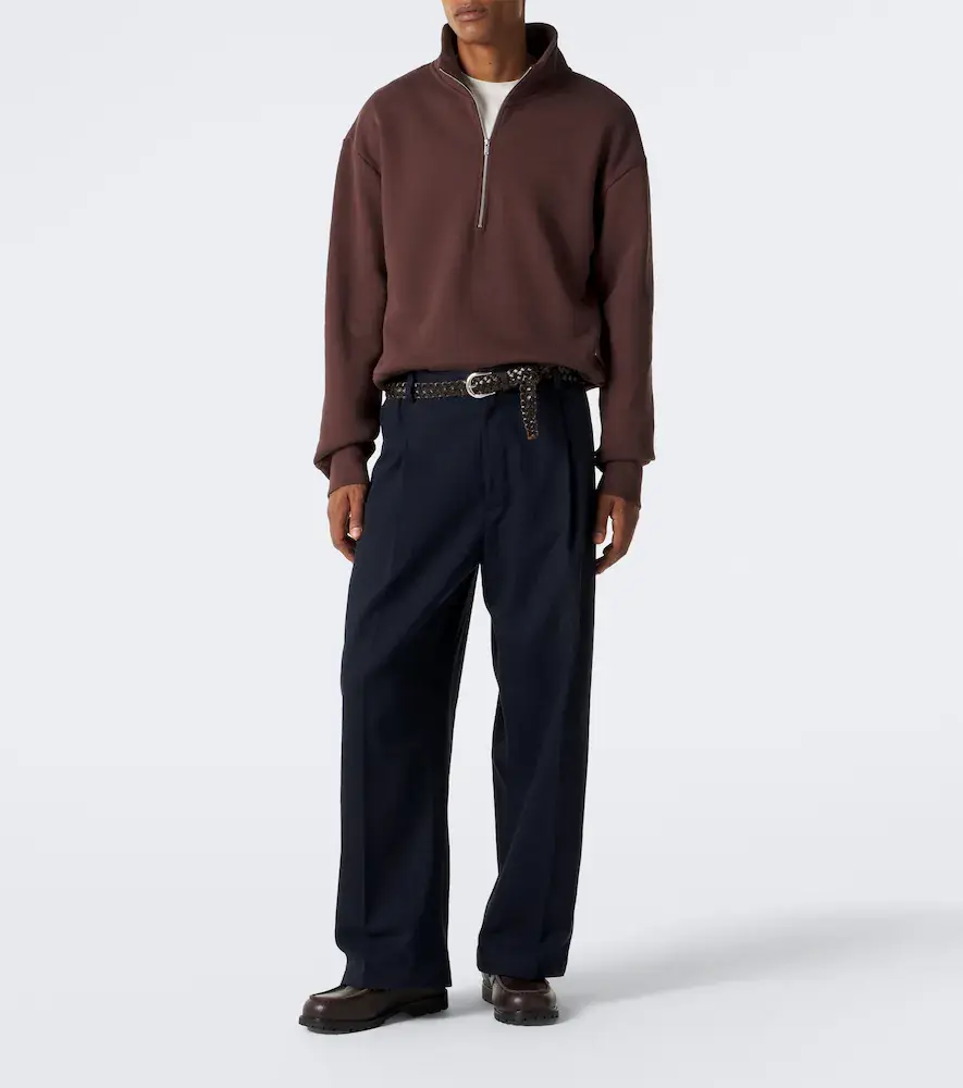 Studio Nicholson Shire pleated cotton wide-leg pants | Thumbnail 3