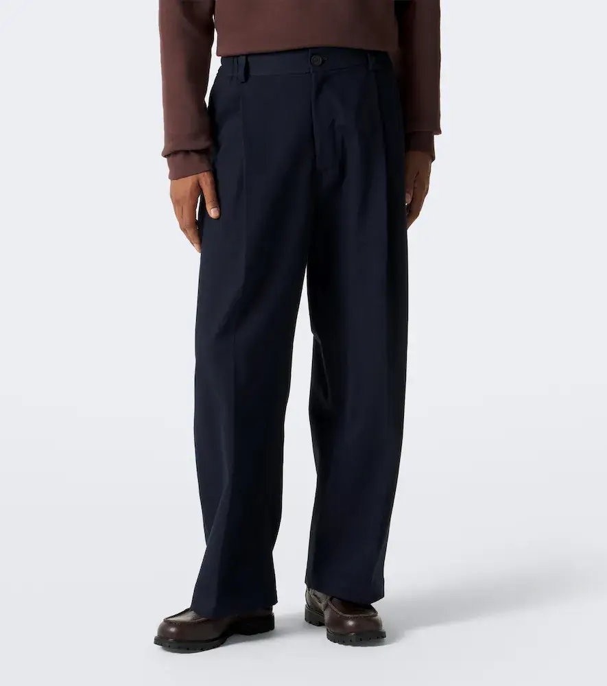 Studio Nicholson Shire pleated cotton wide-leg pants | Thumbnail 4