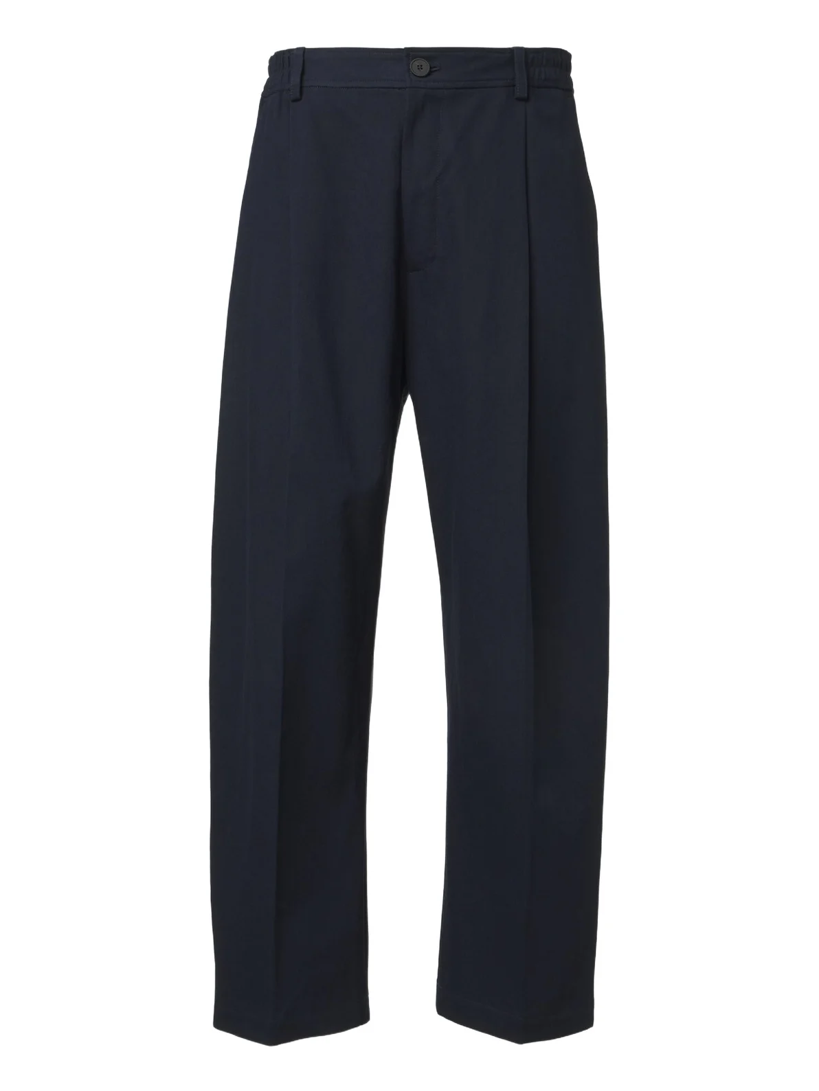 Shire pleated cotton wide-leg pants