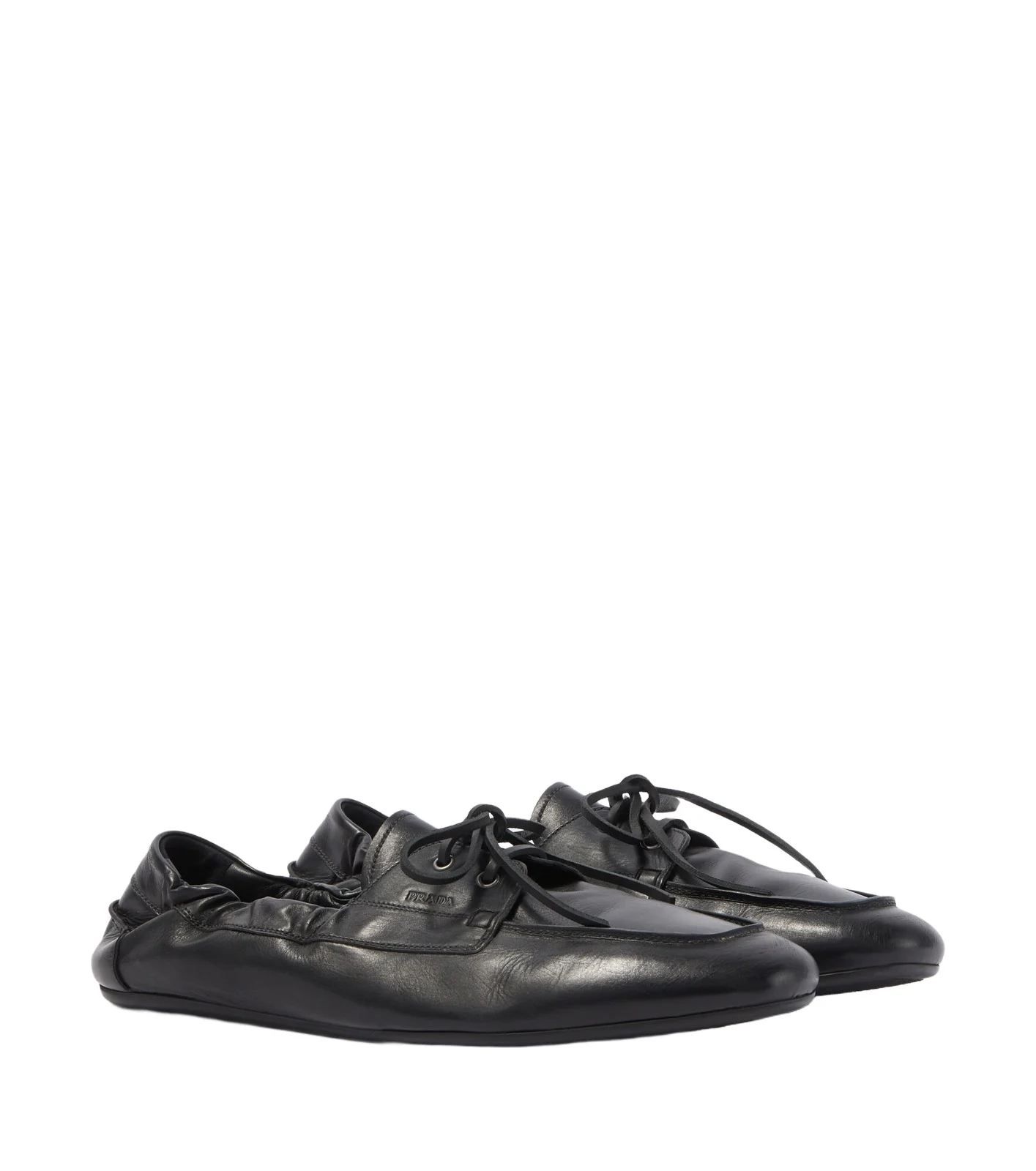 Prada Shuffle leather loafers