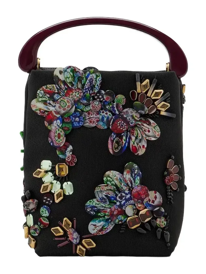 Dries Van Noten Small embellished top-handle bag