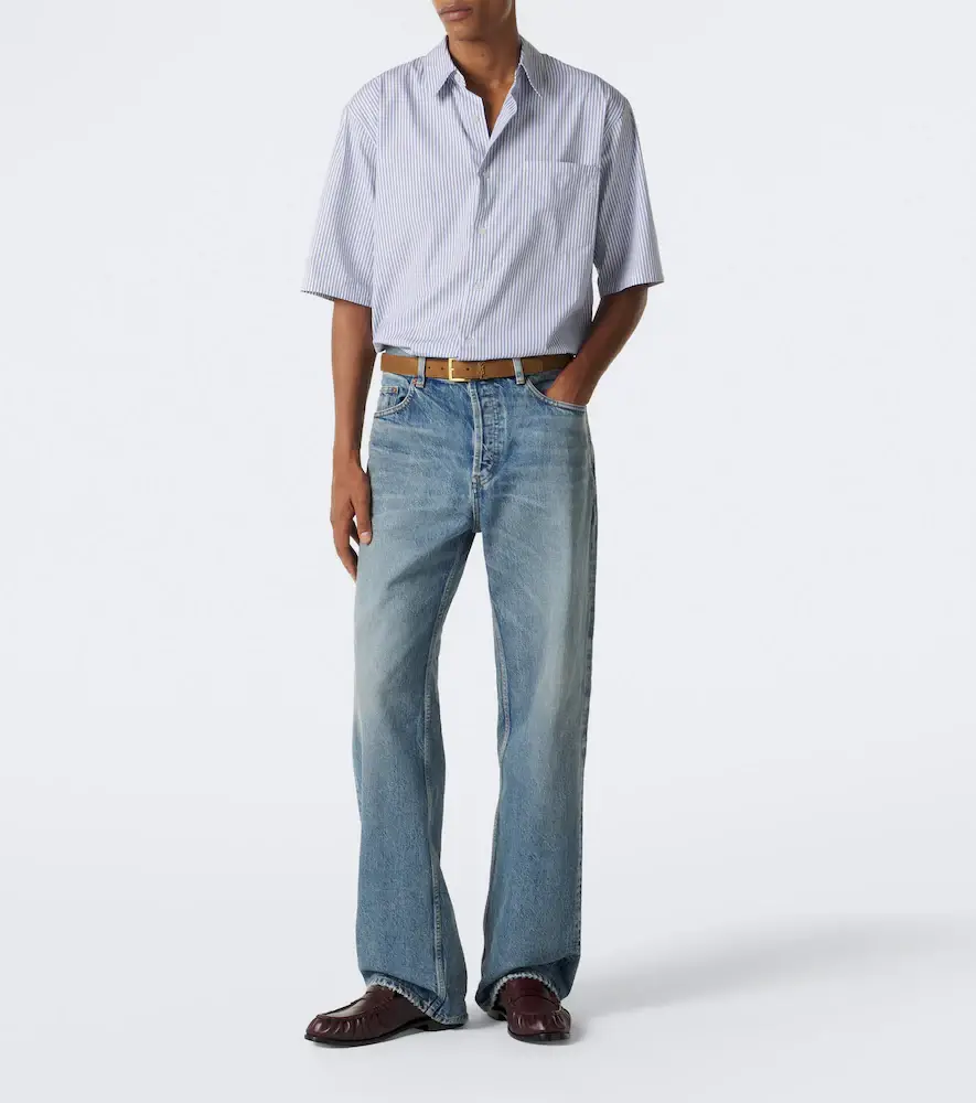 Saint Laurent Faded wide-leg jeans | Thumbnail 6