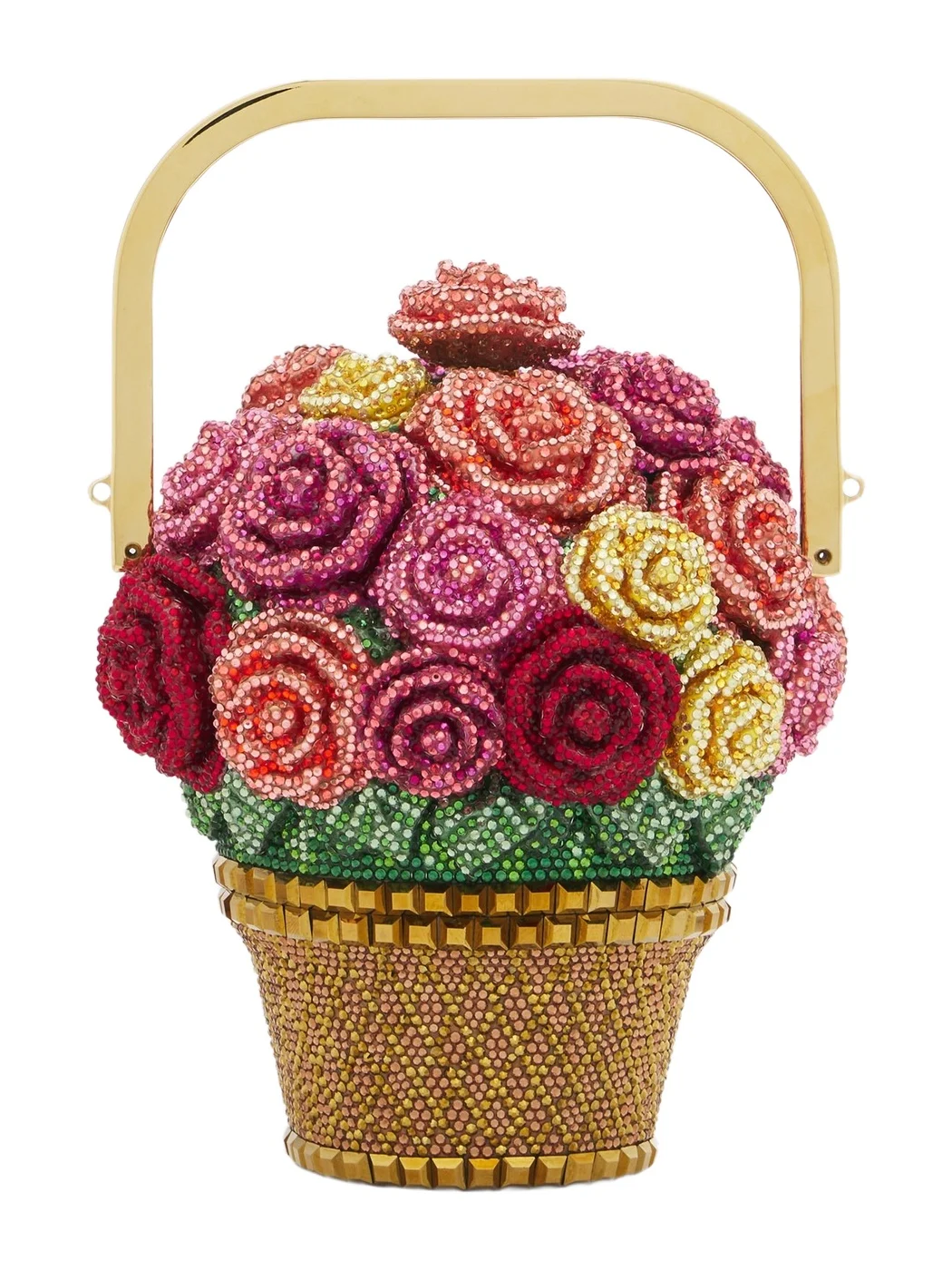 Basket of Roses embellished top-handle bag Basket of Roses embellished top-handle bag