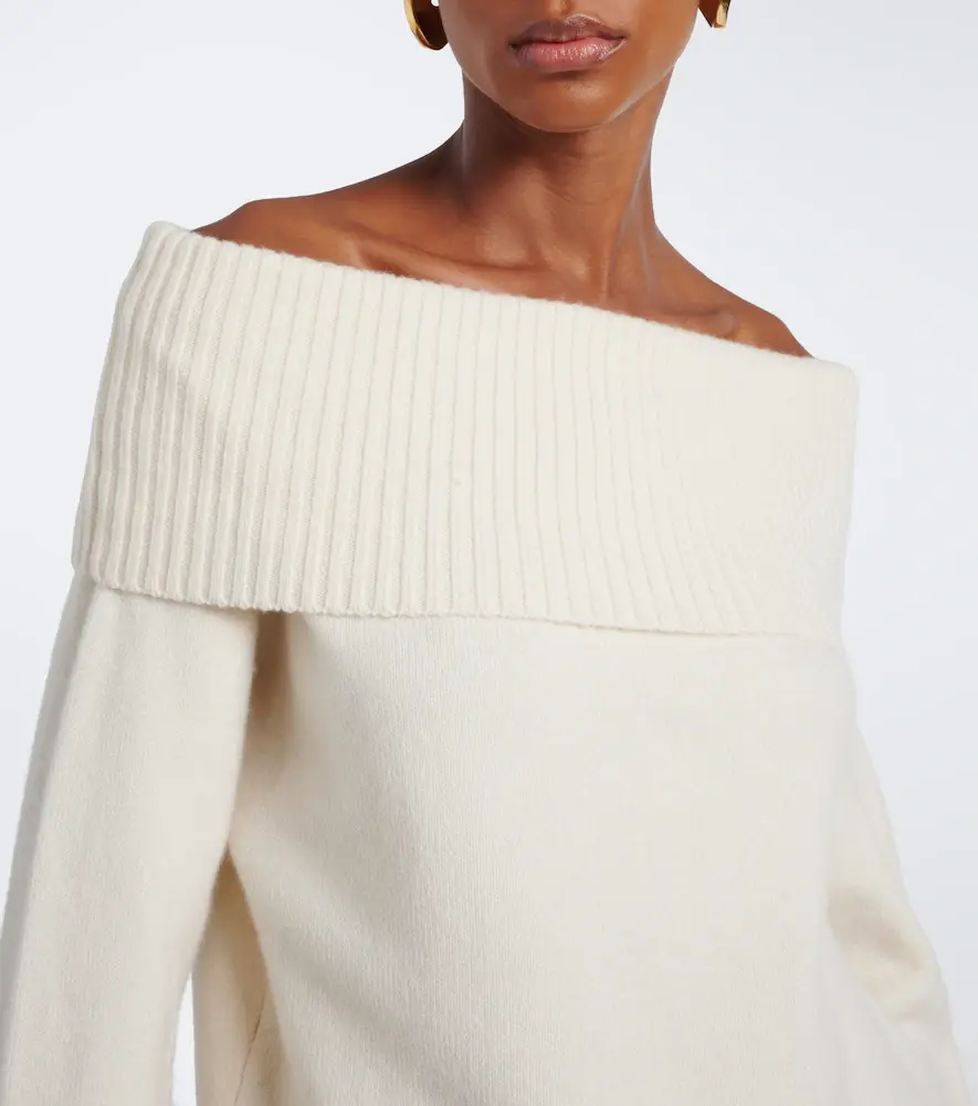 Loulou de Saison Sibyl off-shoulder cashmere-blend sweater | Thumbnail 5 Loulou de Saison Sibyl off-shoulder cashmere-blend sweater | Thumbnail 5