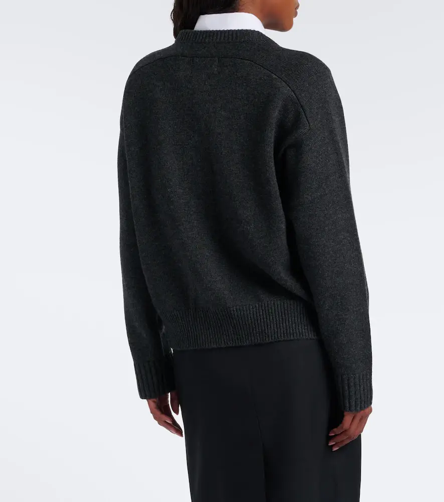 Loulou de Saison Aidar wool and cashmere cardigan | Thumbnail 4 Loulou de Saison Aidar wool and cashmere cardigan | Thumbnail 4