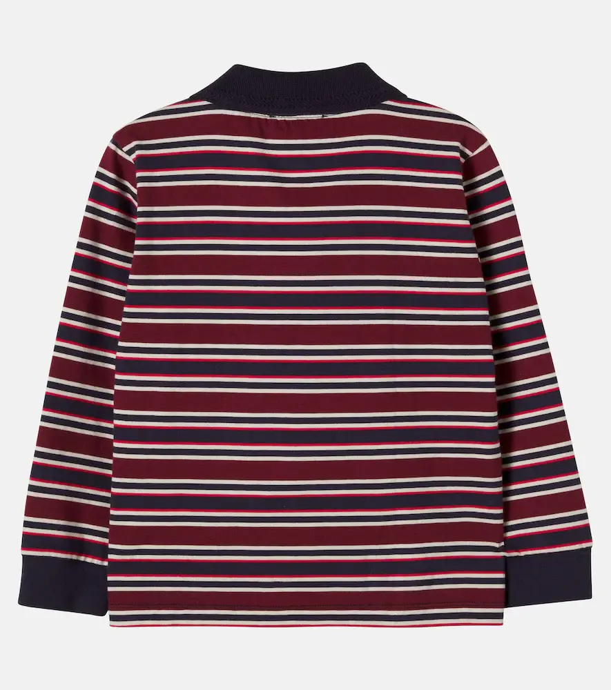 Bonpoint Mirko striped cotton polo shirt | Thumbnail 2