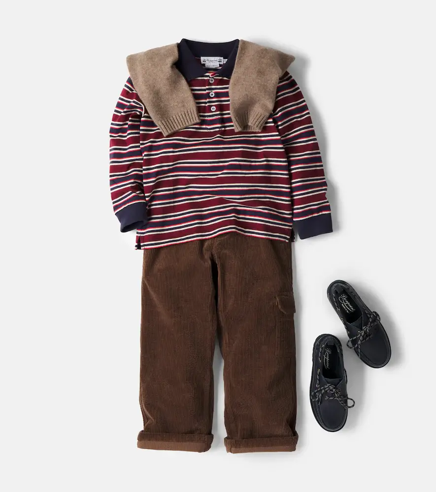 Bonpoint Mirko striped cotton polo shirt | Thumbnail 3