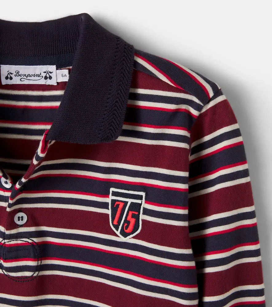 Bonpoint Mirko striped cotton polo shirt | Thumbnail 4