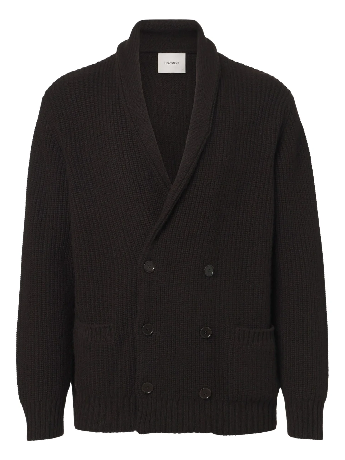 Lyle double-breasted cashmere cardigan Lyle double-breasted cashmere cardigan