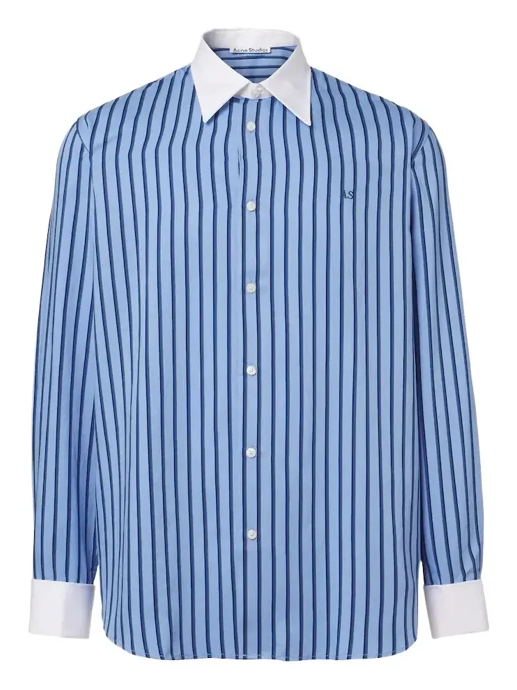 Acne Studios Striped satin twill shirt