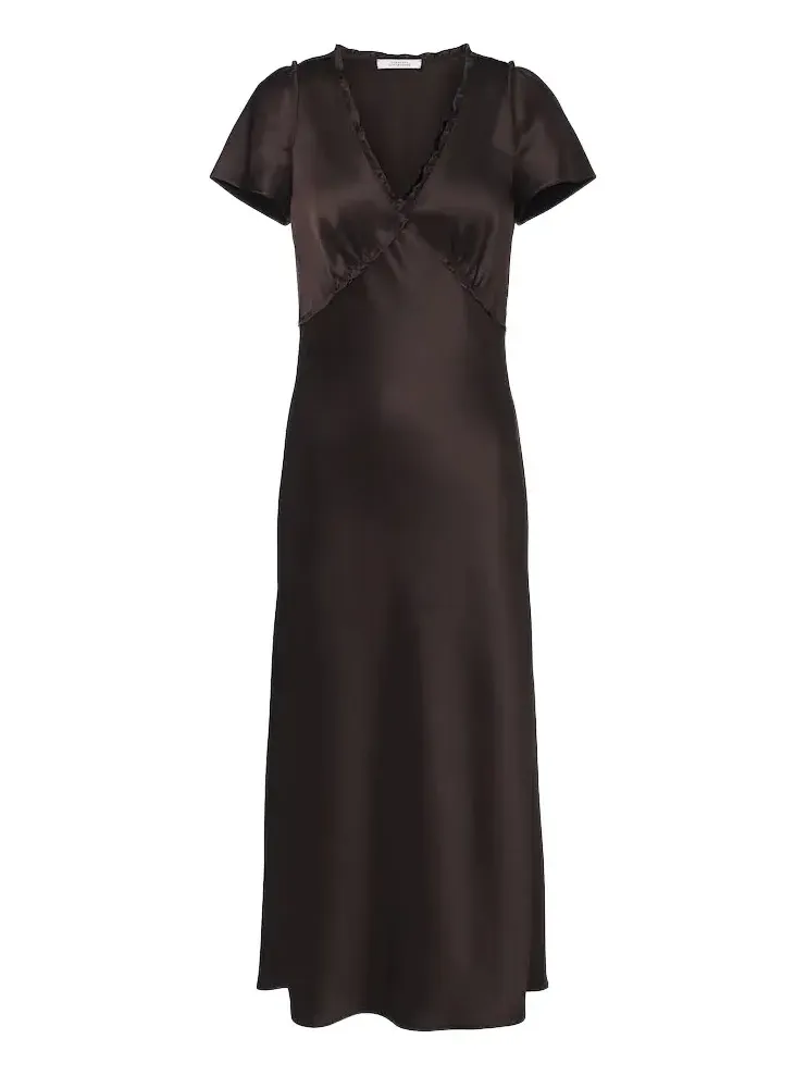 Shiny Statement satin midi dress Shiny Statement satin midi dress