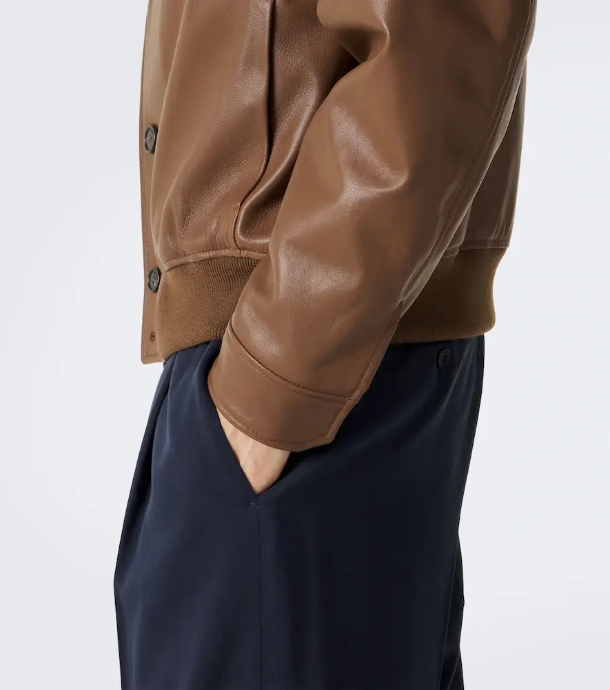 Slowear Leather bomber jacket | Thumbnail 3 Slowear Leather bomber jacket | Thumbnail 3