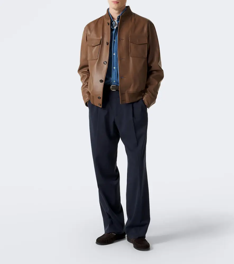 Slowear Leather bomber jacket | Thumbnail 8 Slowear Leather bomber jacket | Thumbnail 8