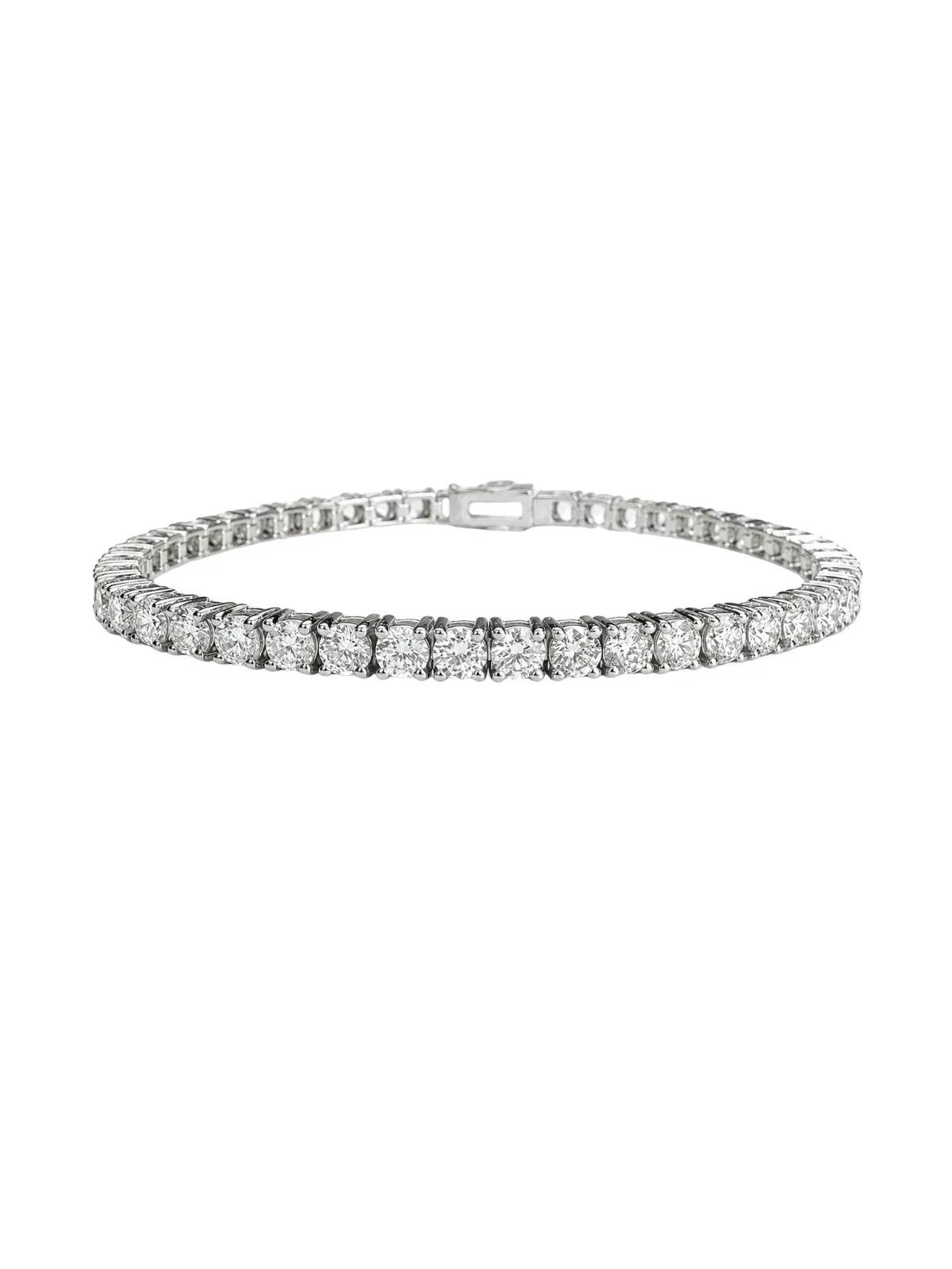 7.05ct Diamond 18K Gold Tennis Bracelet