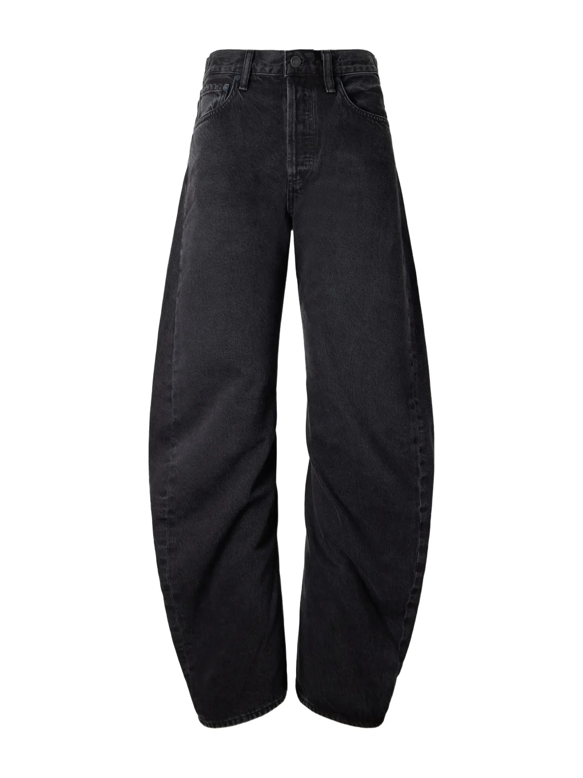 Spiral Mid-rise Barrel-leg Jeans
