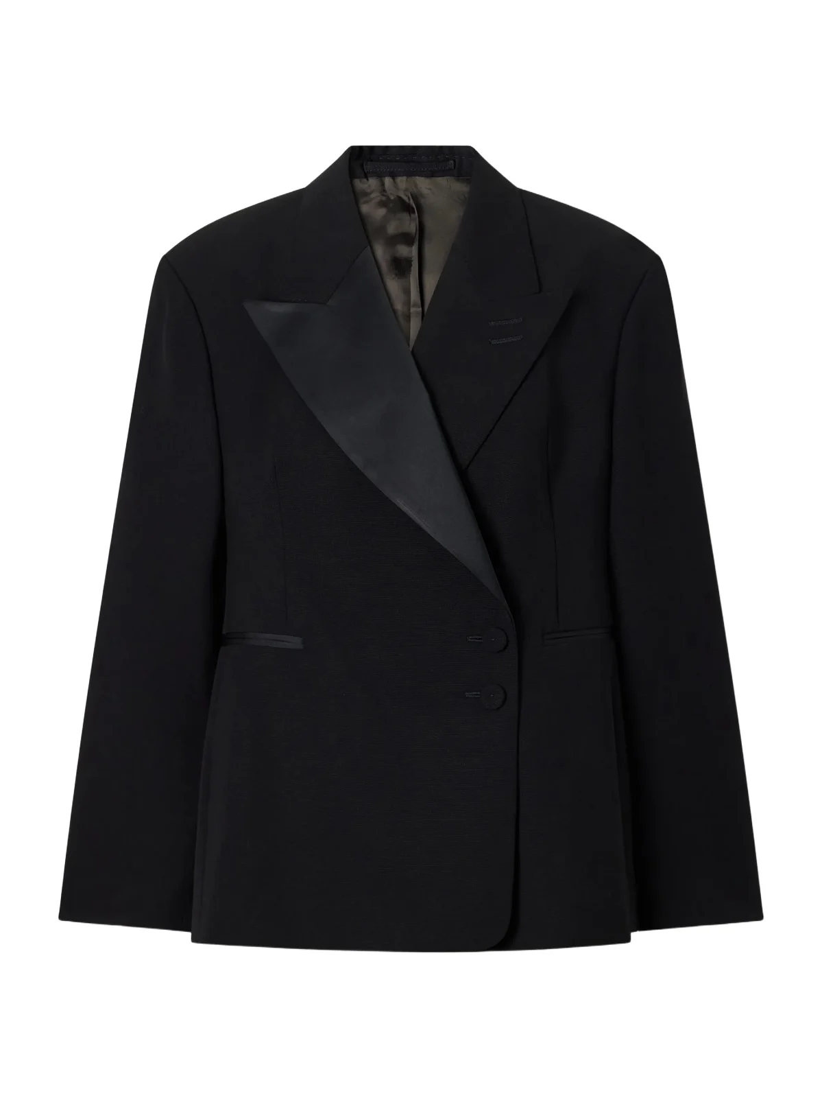 Gallery Satin-trimmed Wool-twill Jacket Gallery Satin-trimmed Wool-twill Jacket