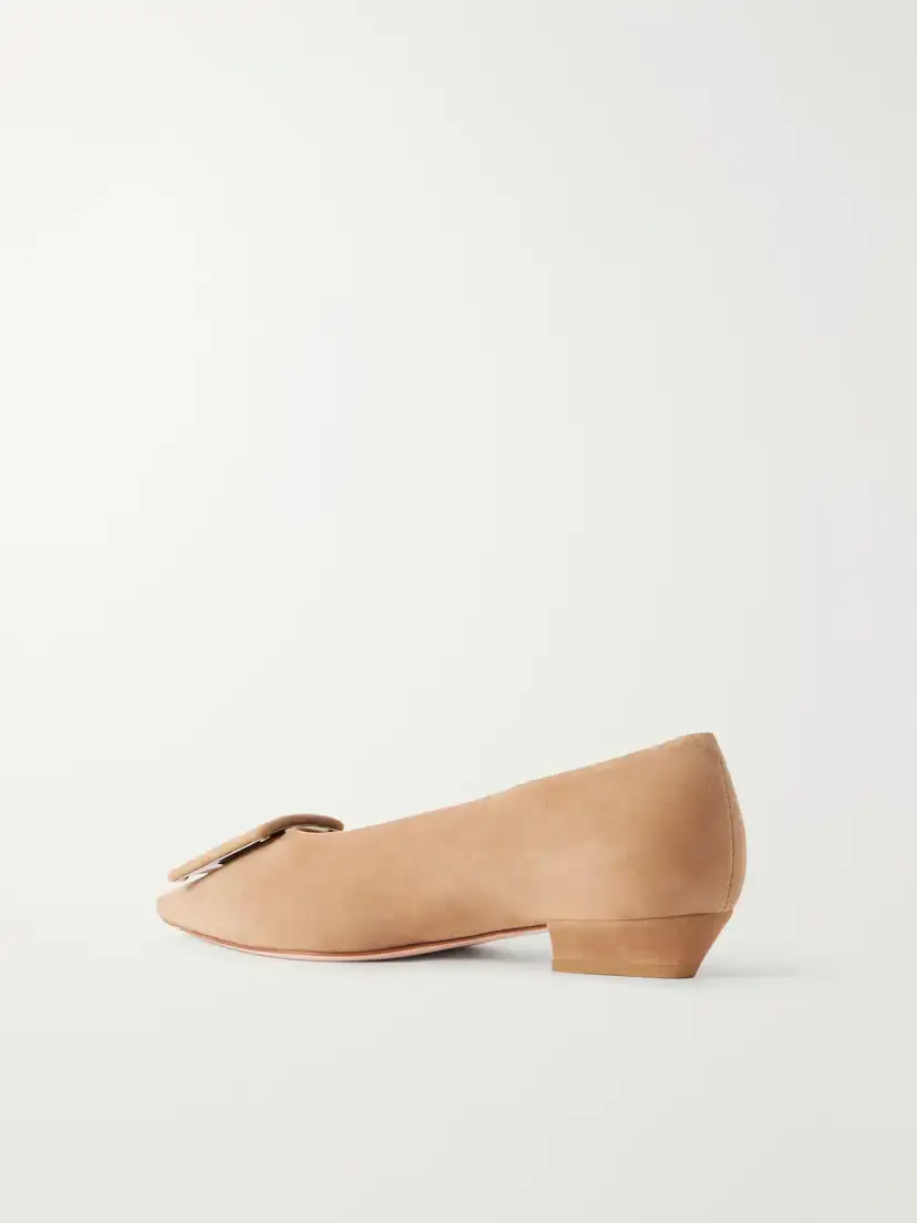 Roger Vivier Viv In The City Suede Flats | Thumbnail 3 Roger Vivier Viv In The City Suede Flats | Thumbnail 3