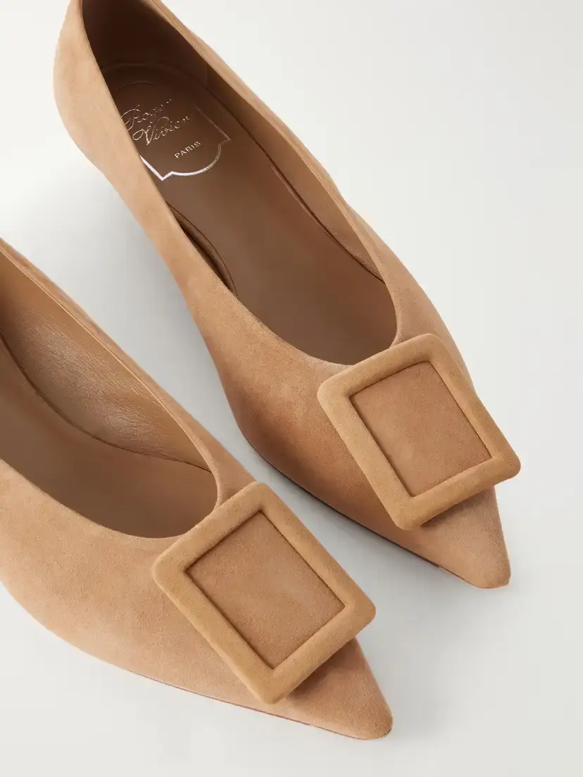 Roger Vivier Viv In The City Suede Flats | Thumbnail 5 Roger Vivier Viv In The City Suede Flats | Thumbnail 5