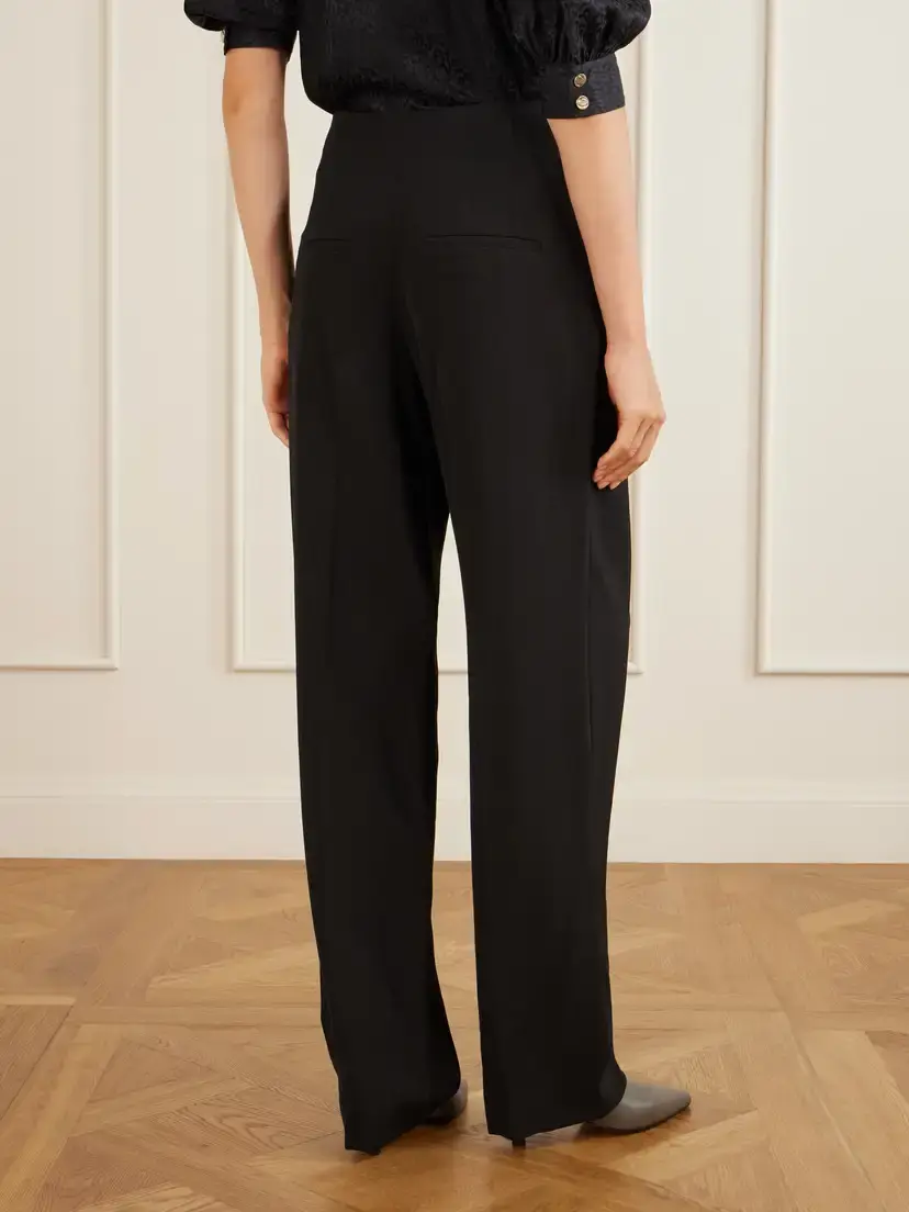Veronica Beard Kenneth Stretch-crepe Wide-leg Pants | Thumbnail 3 Veronica Beard Kenneth Stretch-crepe Wide-leg Pants | Thumbnail 3